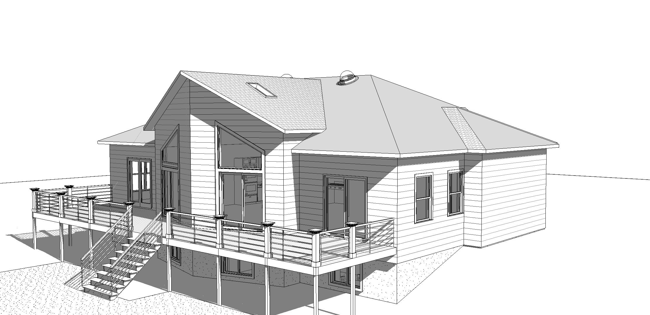 2,025sf Concept Lake Living Home Plan